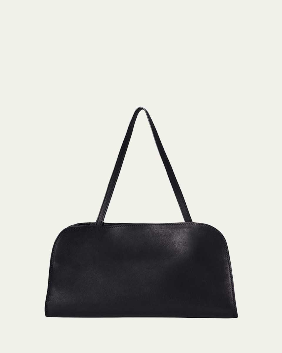 Peggy Clutch Shoulder Bag in Saddle Leather